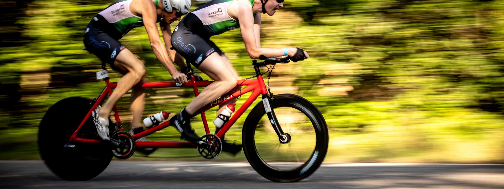 Tandem bei den Deutschen Meisterschaften Para Supersprint 2024 in Viernheim