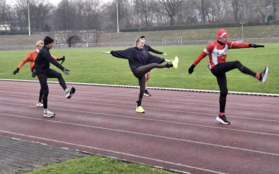Laufeinheit beim Para Triathlon Wochenende in Gladbeck 2026