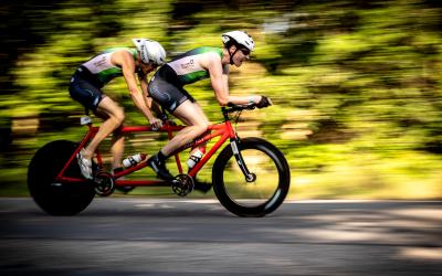 Tandem bei den Deutschen Meisterschaften Para Supersprint 2024 in Viernheim