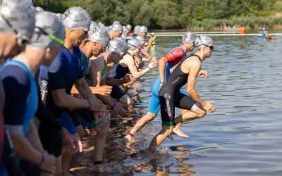 Start der Herren bei der DM in den Rothsee 2026